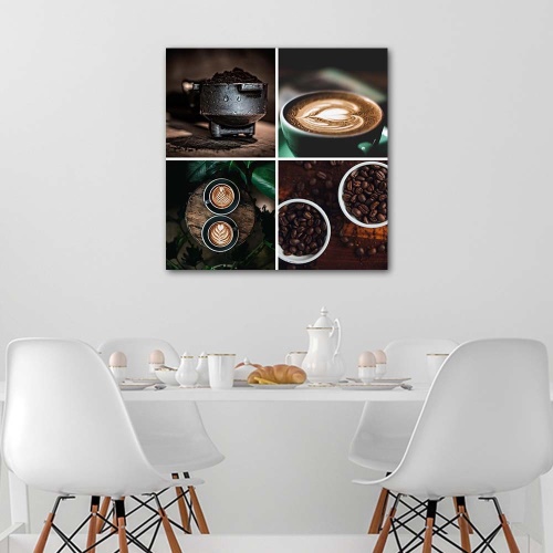 Obraz na plátně Sada hrnků na kávu
