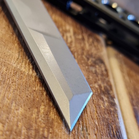 DELLINGER Kuzan Silver - Titanium Flipper, CPM 20CV zavírací nůž Tanto