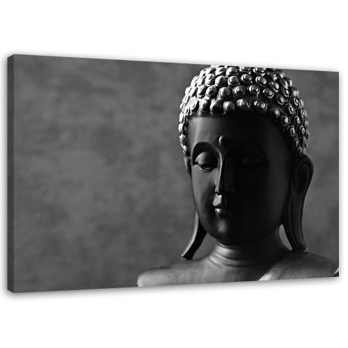 Obraz na plátně Pozice Buddhy Černá Bílá