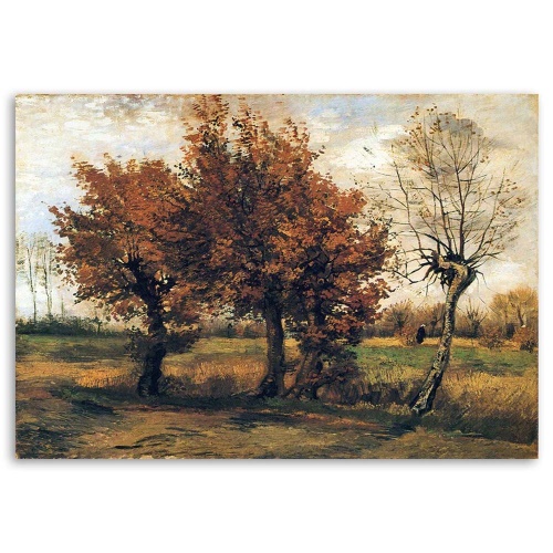 Obraz na plátně REPRODUKCE Podzimní krajina Van Gogh,