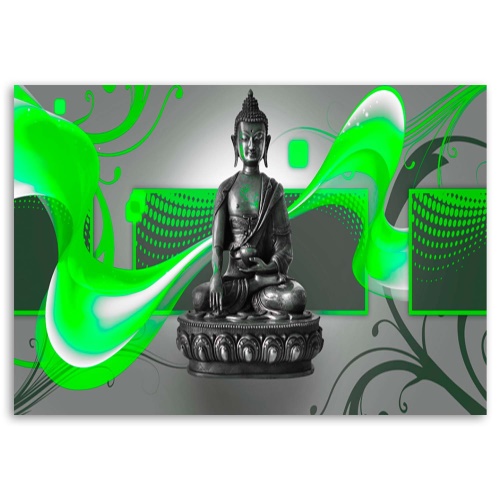 Obraz na plátně Abstraktní postava Buddhy
