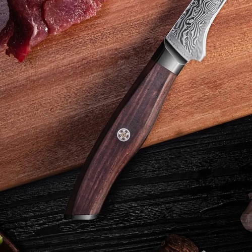 KnifeBoss damaškový nůž Boning 8" (205 mm) Rose wood VG-10