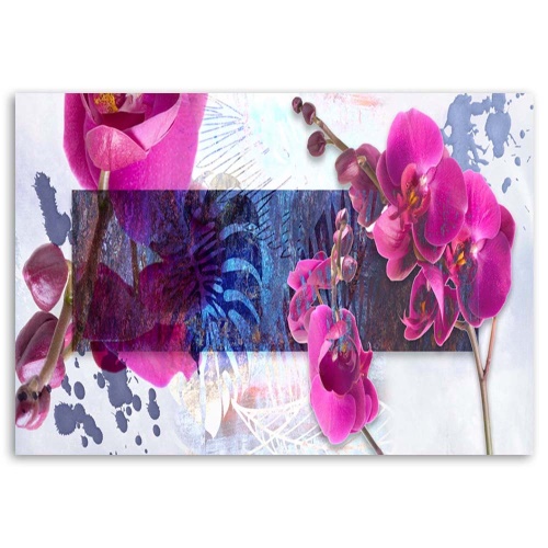 Obraz na plátně Orchidejová abstrakce růžová