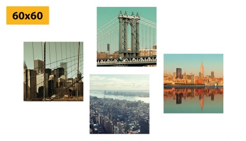 Set obrazov výhľad na mesto New York