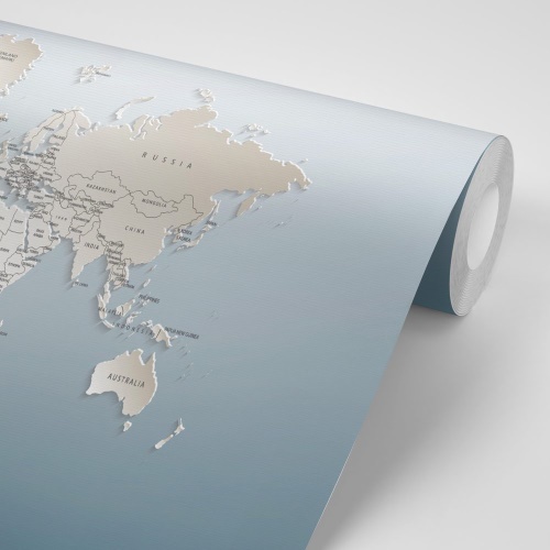 Tapeta mapa sveta v originálnom prevedení