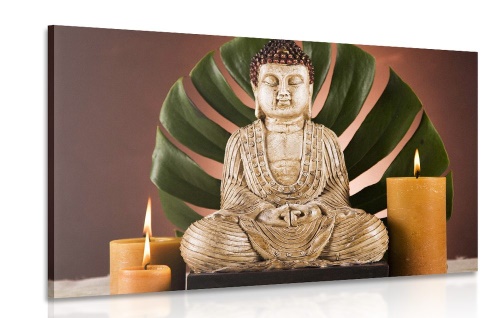 Obraz Budha s relaxačným zátiším