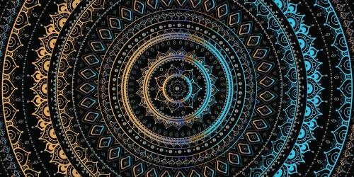 Obraz Mandala so vzorom slnka