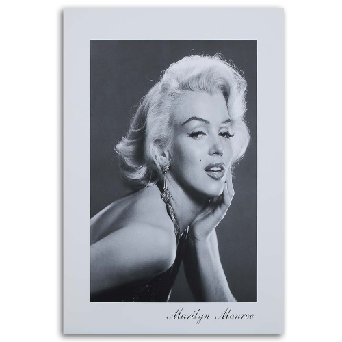 Obraz na plátně Marilyn Monroe černobílá
