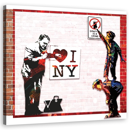Obraz na plátně, Banksy a Love New York