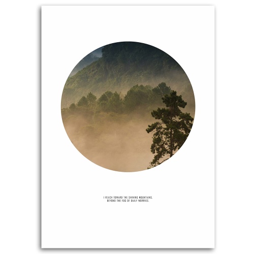 Obraz na plátně Mlha Lesní kruh Příroda
