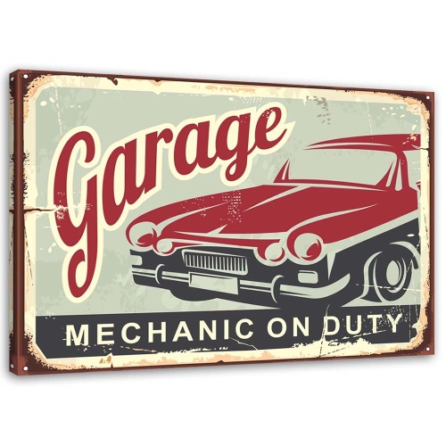 Obraz na plátně Retro garážový znak