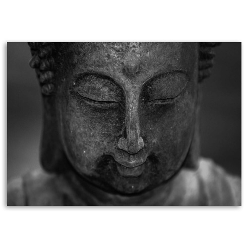 Obraz na plátně, Hlava meditujícího Buddhy