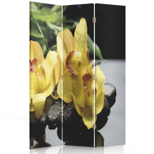 Ozdobný paraván, Žlutá orchidej