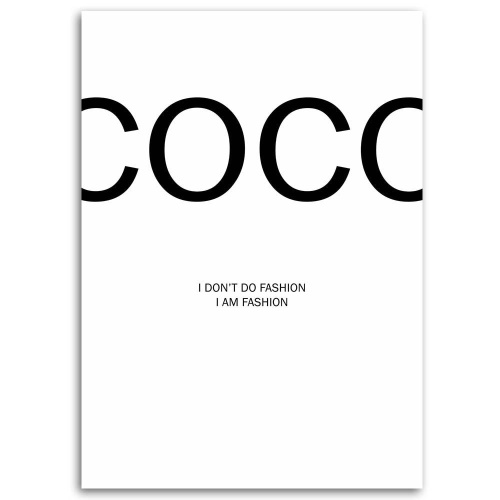 Obraz na plátně Coco Chanel Móda