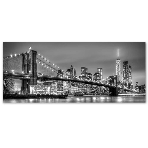 Obraz na plátně New York Brooklynský most Panorama