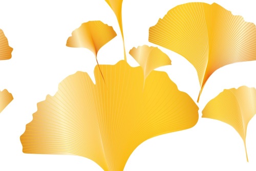Samolepiaca tapeta zlaté listy - 75x1000 cm
