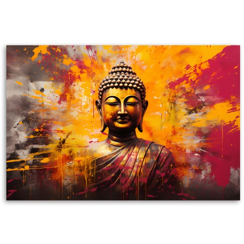 Obraz na plátně, abstraktní buddha zen