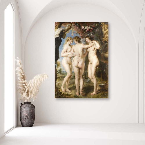 Obraz na plátně, REPRODUKCE Tři grácie Rubens