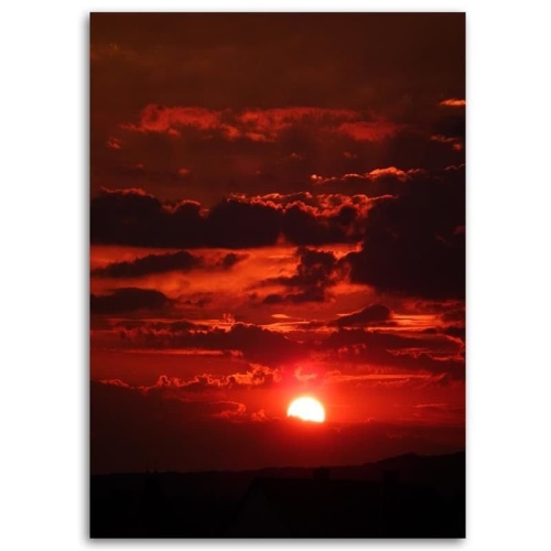 Obraz na plátně Západ slunce Červená příroda