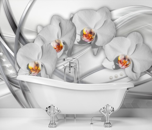 Fototapeta, Abstraktní orchideje