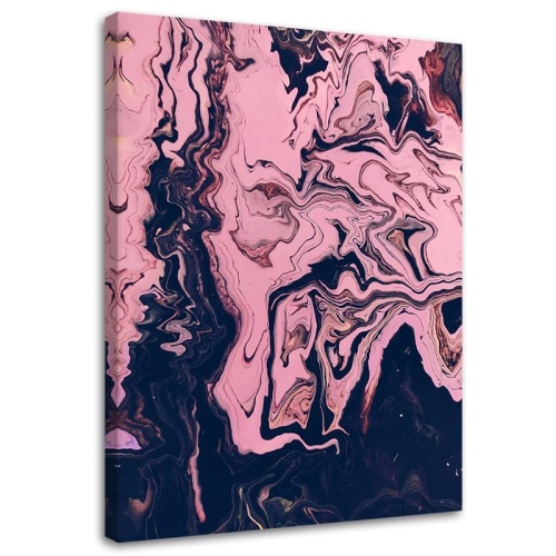 Obraz na plátně, Abstraktní růžový akvarel