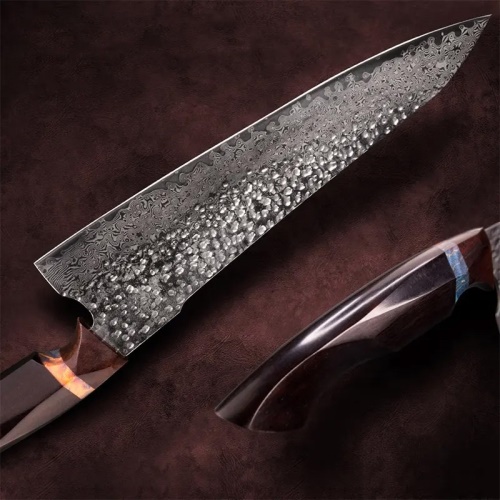 KnifeBoss damaškový nůž Chef 8.5" (214 mm) Ebony wood VG-10