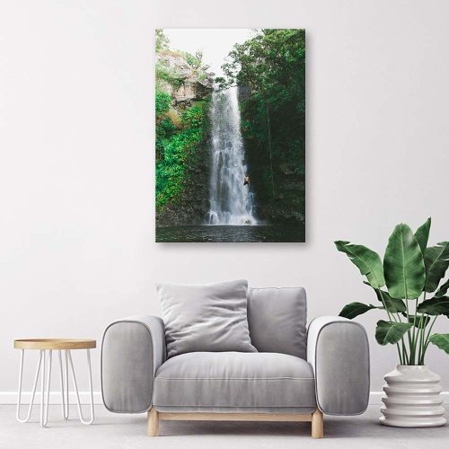 Obraz na plátně Vodopád Hory Les Příroda