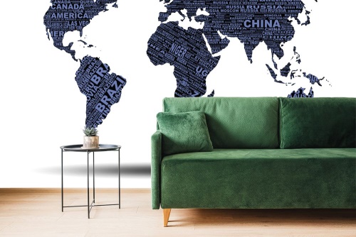 Samolepiaca tapeta mapa sveta