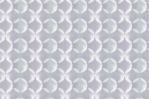 Tapeta šedé usporiadané kruhy - 75x1000 cm
