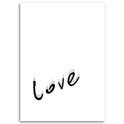 Obraz na plátně Nápis Love Love Typografie