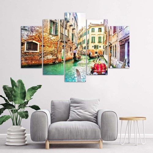 Obraz na plátně pětidílný Město Benátky Itálie