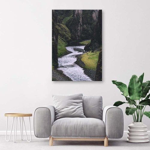 Obraz na plátně Potok Hora Les Příroda