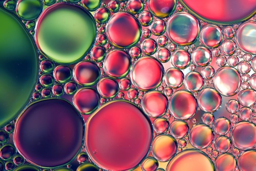 Obraz abstraktné kvapky oleja