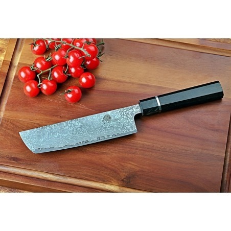 DELLINGER Octagonal Ebony Wood nůž NAKIRI 180 mm