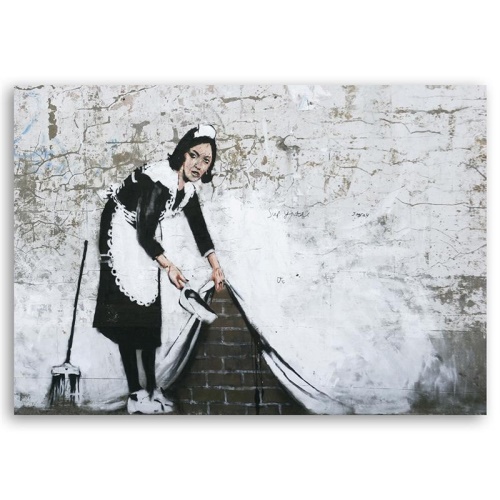 Obraz na plátně Banksy Pouliční umění Maid