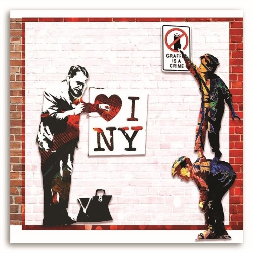Obraz na plátně Banksy I Love New York