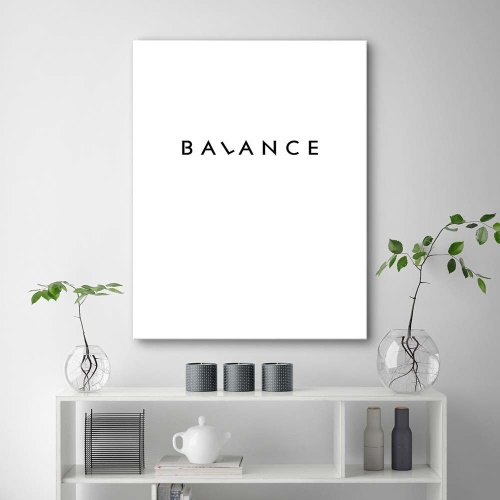 Obraz na plátně Nápisy Balance