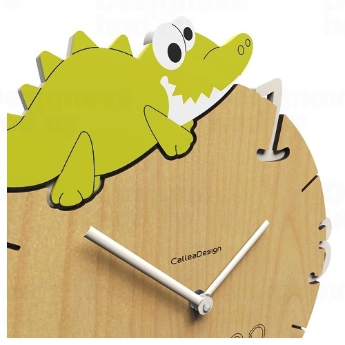 Dětské hodiny CalleaDesign krokodýl 36cm