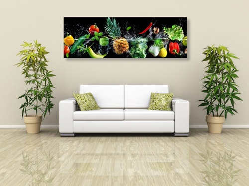 Obraz organické ovocie a zelenina