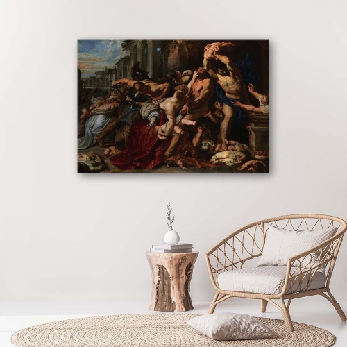 Obraz na plátně REPRODUKCE Jatka neviňátek - Rubens