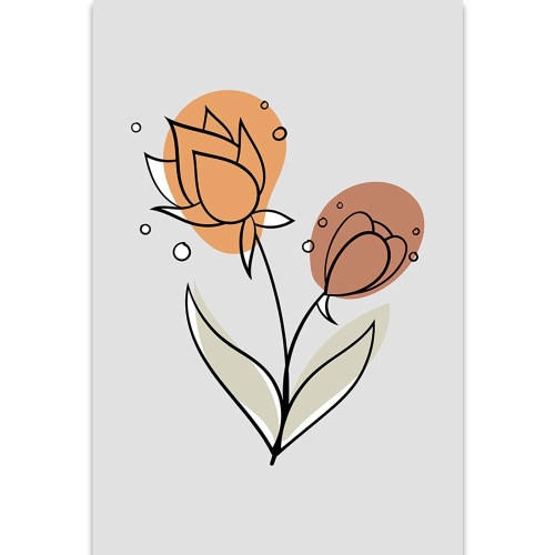 Obraz minimalistický kvet No3