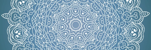 Obraz meditačná Mandala na modrom pozadí