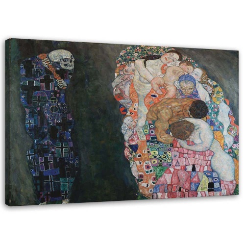 Obraz na plátně REPRODUKCE Život a smrt - Klimt,