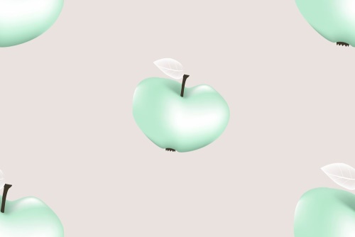 Tapeta zelené jabĺčka - 75x1000 cm