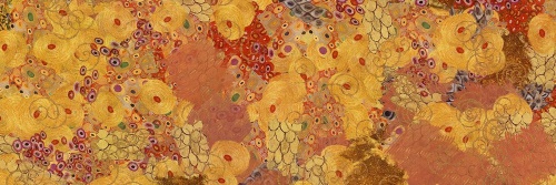 Obraz abstrakcia v štýle G. Klimta