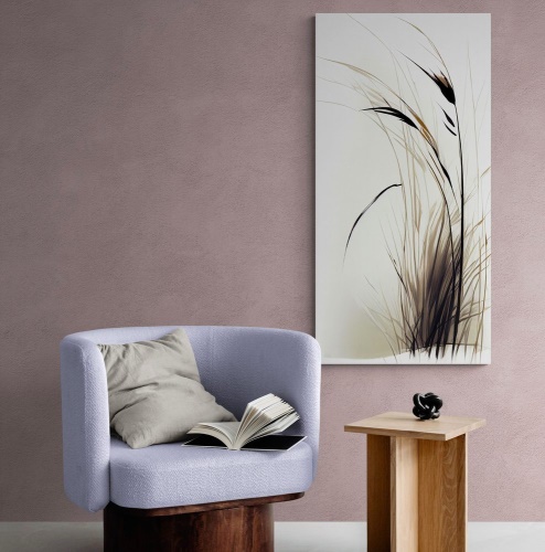 Obraz suchá tráva s nádychom minimalizmu