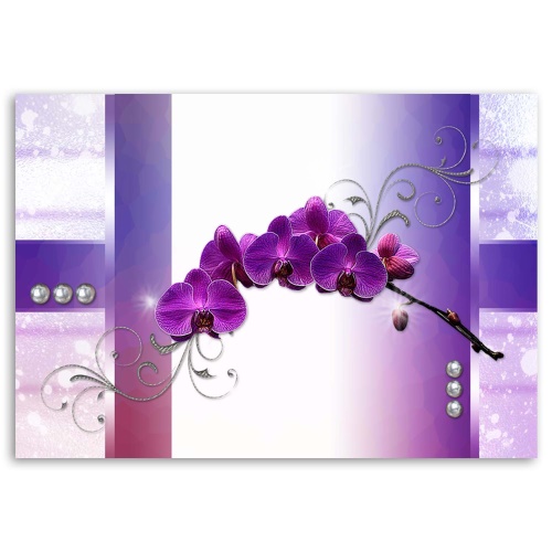 Obraz na plátně Orchidej Květina Orchidej Fialová