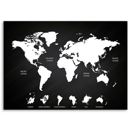 Obraz na plátně Úřad pro mapy světa