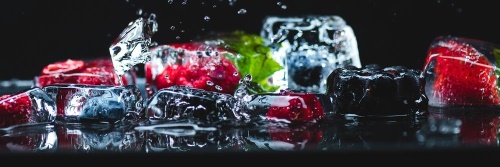 Obraz ľadové kocky ovocia