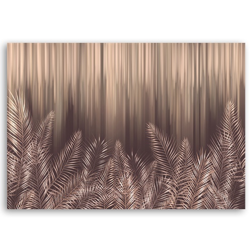 Obraz na plátně, Exotické 3D palmové listy